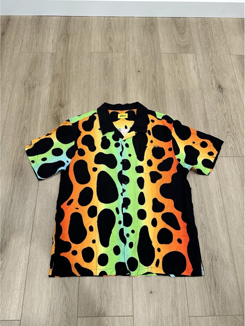 GOLFWANG Button Up Size XL Shirt Frog Skin 100% Rayon Tyler The Creater